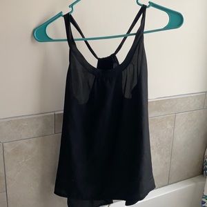 Rusty Black racerback tank top
